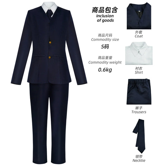 Anime Kaisen Miwa Kasumi Cosplay Costume Japanese Navy Blue High Halloween School Uniforms Coat Adult Woman Men Campus Suit - Jujutsu Kaisen Merch - Free Shipping Buy Now