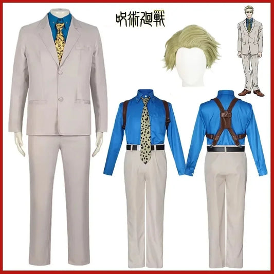 Anime Jujutsu Kaisen Nanami Kento Cosplay Costume Suit Coat Shirt Pants Wig Uniform For Men Carnival Performance Party Role Play - Jujutsu Kaisen Merch - Free Shipping Buy Now
