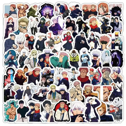 100PCS Jujutsu Kaisen Pattern Graffiti Stickers DIY Waterproof Decals For Luggage Phone Cases and Personalized Decoration