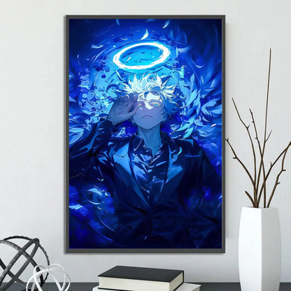 Jujutsu Kaisen Gojo Satoru Self-adhesive Poster Figures Home Decoration Anime Wallpaper Painting Wall Art Bedroom Cartoons Decor