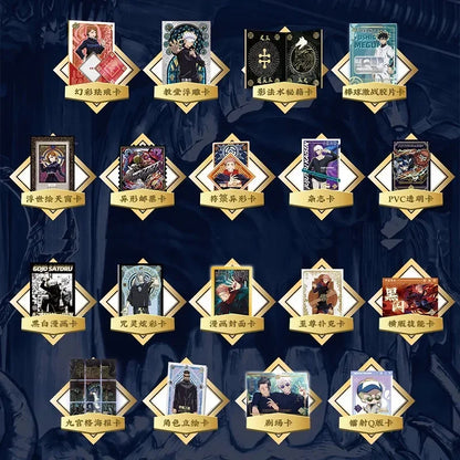 Carte Jujutsu Kaisen Gojo Satoru Fushiguro Megumi Itadori Yuji Warlock, carte de théâtre comique SKP NP, carte de Collection, jouet cadeau pour enfant
