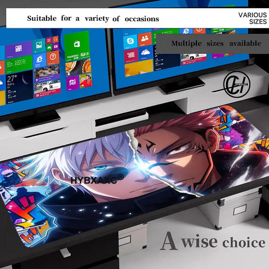 Hot-selling HD J-Jujutsu Kaisen Mouse Pad Professional Gaming Mouse Pad Waterproof Non-Skid Keyboard Mat Big Size Desk Pad