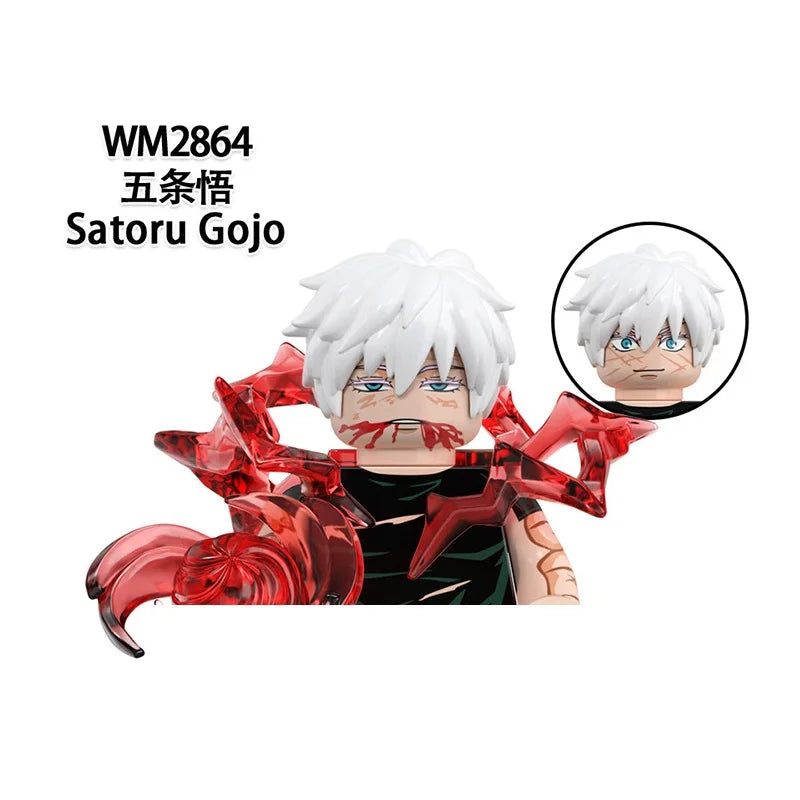 WM6200 WM6201 WM6202 Itadori Yuji Jujutsu Kaisen Set Building Blocks Mini Action Figure Toys