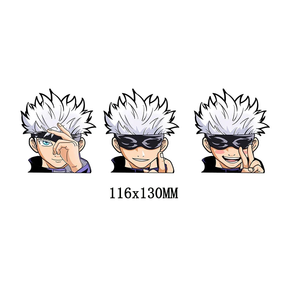 3D Motion Stickers Gojo Satoru Anime Jujutsu Kaisen Stickers Waterproof Car Stickers, Stickers for Laptop