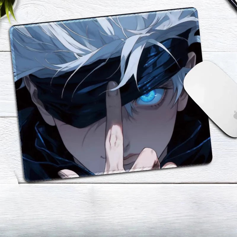 Premium Anime Jujutsu Kaisen Gojo Satoru Leather Mouse Pad Ryomen Sukuna Fushiguro Megumi E-sports Table Mat Small Keyboard Pad