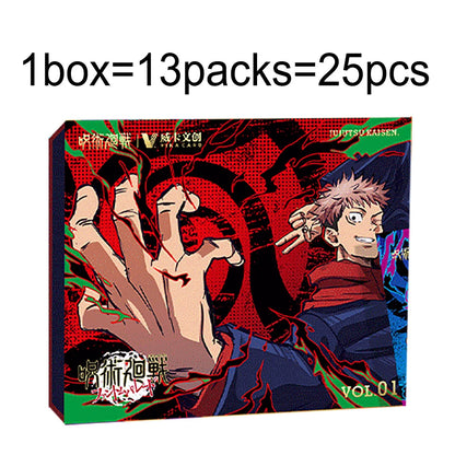 Cartes de collection Jujutsu Kaisen Fantasy Action Battle Anime Ryomen Sukuna Cartes de personnages Cadeaux de Noël préférés des enfants