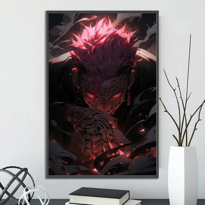 J-Jujutsu Self-adhesive Anime Poster Gojo Satoru Painting Modern Wall Home Decoration Itadori Yuji Bedroom Wallpaper Gift