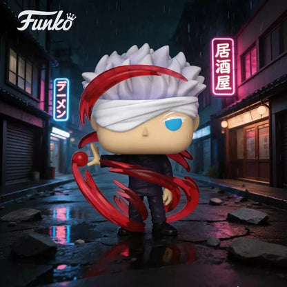 Funko POP Jujutsu Kaisen 0 Satoru Gojo Red Cursed Technique Exquisite Vinyl Figure Collectible Desktop Ornament Anime Fan Gift