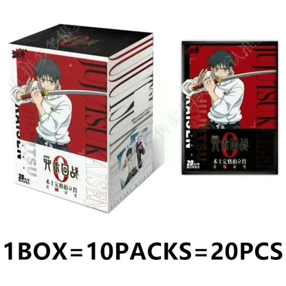 Genuine Jujutsu Kaisen Card Warlock Cards Gojo Satoru Fushiguro Megumi Itadori Yuji Cards Anime Peripheral Collection Cards Toy