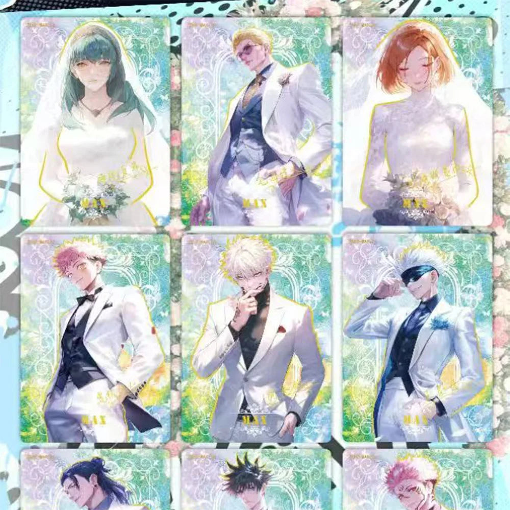 New Jujutsu Kaisen Card Warlock Cards Gojo Satoru Fushiguro Megumi Itadori Yuji Cards Anime Peripheral Collection Cards Toy Gift