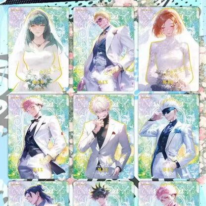 New Jujutsu Kaisen Card Warlock Cards Gojo Satoru Fushiguro Megumi Itadori Yuji Cards Anime Peripheral Collection Cards Toy Gift