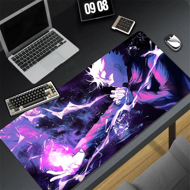Japan Hot Anime Mouse Pad PC Cool Gaming Keyboard Rug XXL Jujutsu Kaisen Gojo Mousepad Laptop Extended Desk Mat New Gamer Carpet
