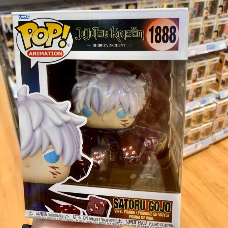 Jujutsu Kaisen Action Figure Funko Pop Gojo Satoru 1888#  Kugisaki Nobara 1884# Geto Suguru 1891# Fushiguro Toji 1889# Doll Toys