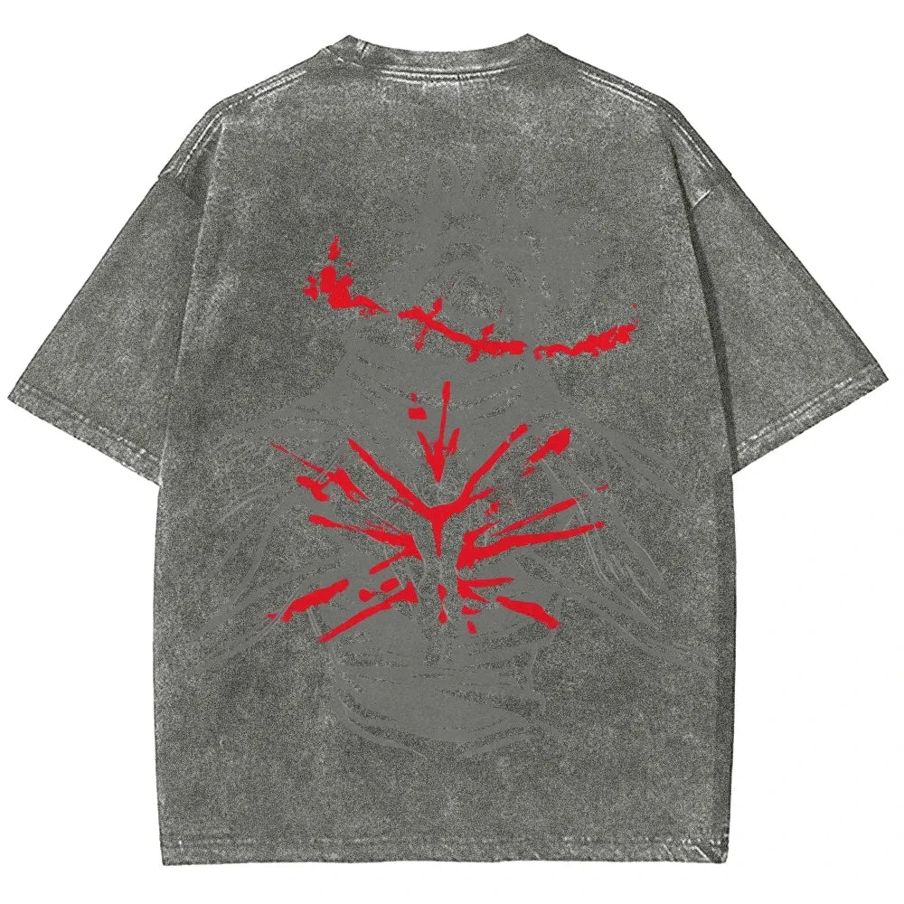 Vintage Jujutsu Kaisen CHOSO T-shirt Women's and Men's Anime Washed Cotton T Shirt Summer Harajuku Street Men Tops Clothing - Jujutsu Kaisen Merch - Free Shipping Buy Now