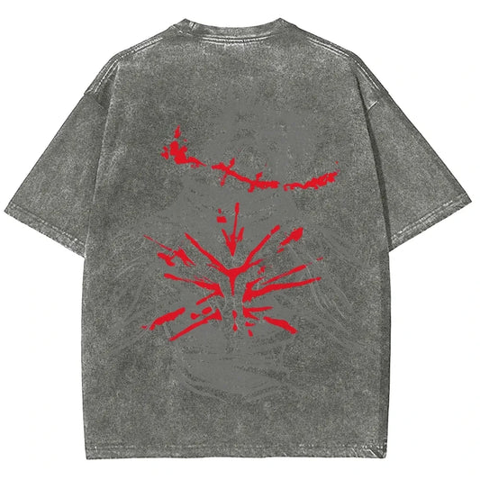 Vintage Jujutsu Kaisen CHOSO T-shirt Women's and Men's Anime Washed Cotton T Shirt Summer Harajuku Street Men Tops Clothing - Jujutsu Kaisen Merch - Free Shipping Buy Now