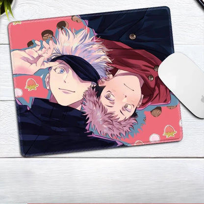 Premium Anime Jujutsu Kaisen Gojo Satoru Leather Mouse Pad Ryomen Sukuna Fushiguro Megumi E-sports Table Mat Small Keyboard Pad