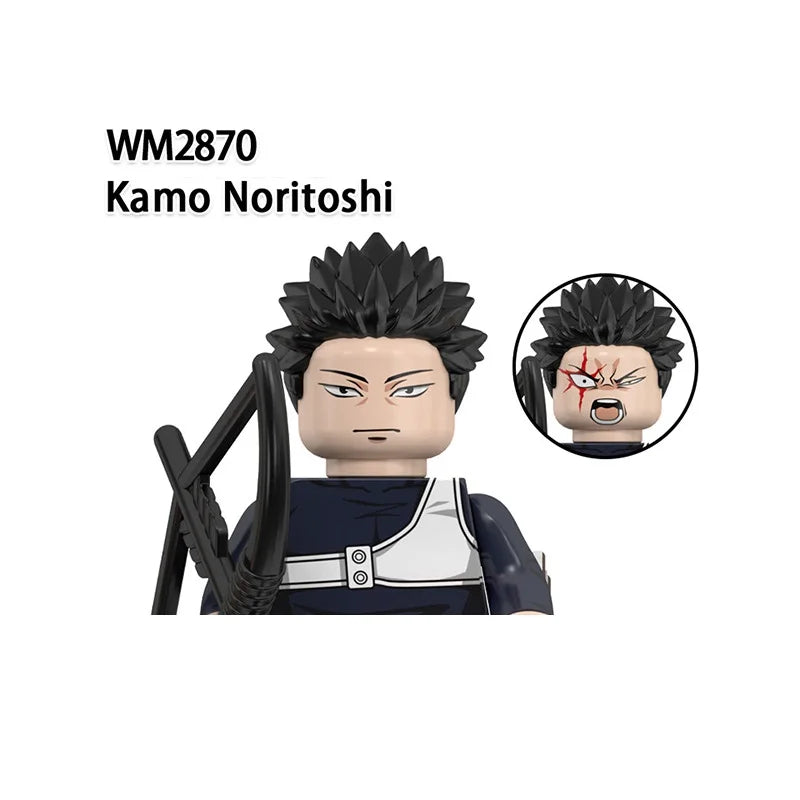 WM6200 WM6201 WM6202 Itadori Yuji Jujutsu Kaisen Set Building Blocks Mini Action Figure Toys