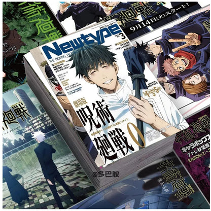 10/30/60pcs Jujutsu Kaisen Poster Anime Stickers Cartoon Decals Toys Waterproof DIY Stationery Laptop Cool Satoru Gojo Sticker