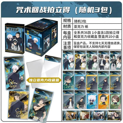 Jujutsu Battle Gojo Shoko Suguru Nobara Classic Anime Collection Card Popular Characters Transparent Card Series Family Toys