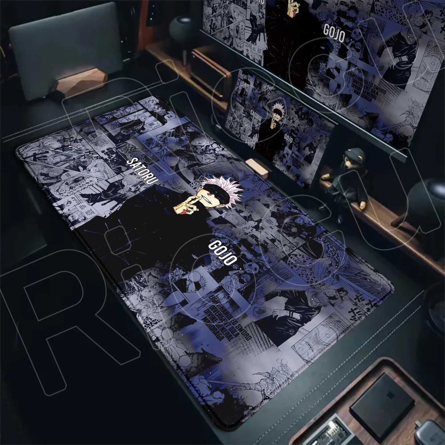 Anime Jujutsu Kaisen Mouse Pad Cool Gojo Satoru Large Gaming Mousepad Gamer Laptop Keyboard Mice Mat Computer 900×400mm Desk Mat