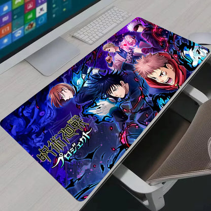 Mouse Pad Cool Anime Jujutsu Kaisen Gojo Satoru Large Gaming Mousepad Gamer Laptop Keyboard Mat Computer Cabinet Desk Mat