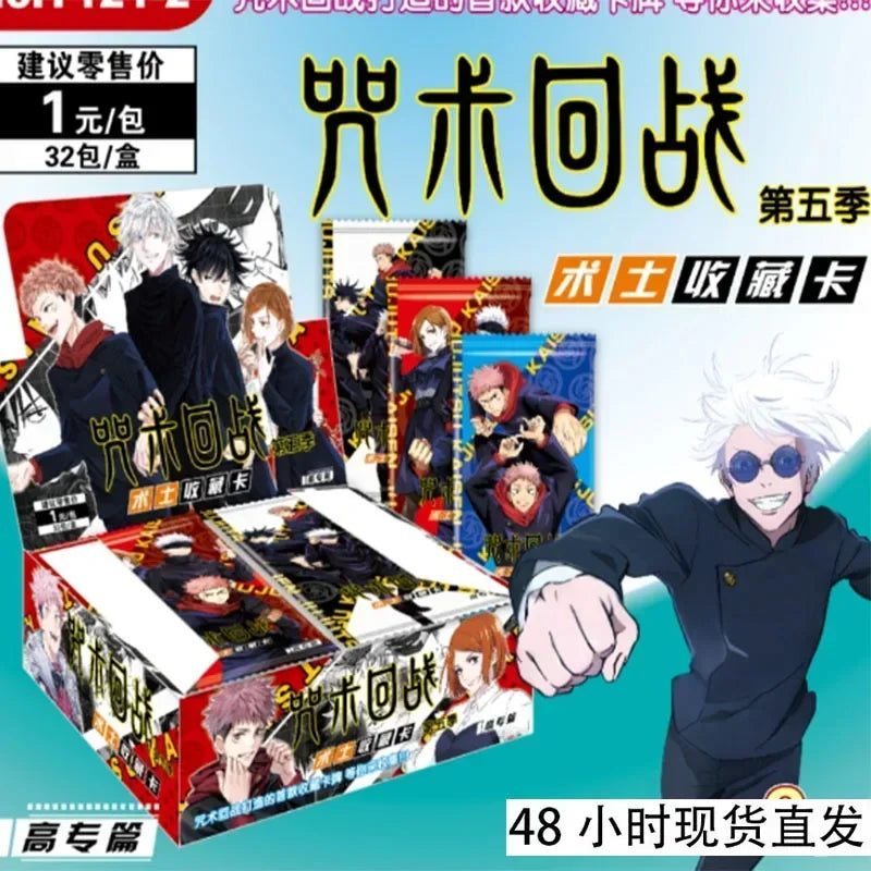 Jujutsu Kaisen Rare Thick Cards Deluxe Edition Gojo Satoru Fushiguro Megumi Anime Collectible Cards Toy Gifts for Kids