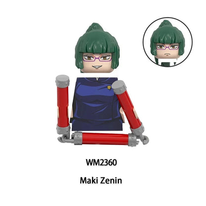 Jujutsu Kaisen Anime Cartoon Gojo Satoru Itadori Yuj Fushiguro Megumi Okkostu Yuta Building Blocks Mini Action Figures Kids Toy - Jujutsu Kaisen Merch - Free Shipping Buy Now