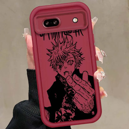 Coque souple antichoc en TPU pour Google Pixel 9, 8A, 8, 7, 7A Pro XL 5G, motif dessin animé Jujutsu Kaisen