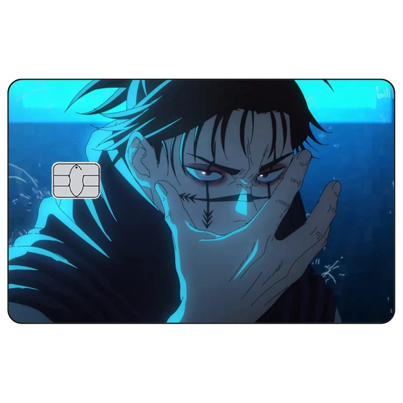 Jujutsu Kaisen Credit Card Skin Sticker Gojo Satoru Stickers for VISA JCB Mastercard and Other IC Bank Card Decoration Protect