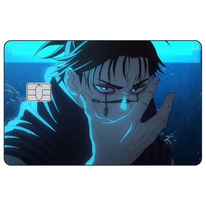 Jujutsu Kaisen Credit Card Skin Sticker Gojo Satoru Stickers for VISA JCB Mastercard and Other IC Bank Card Decoration Protect