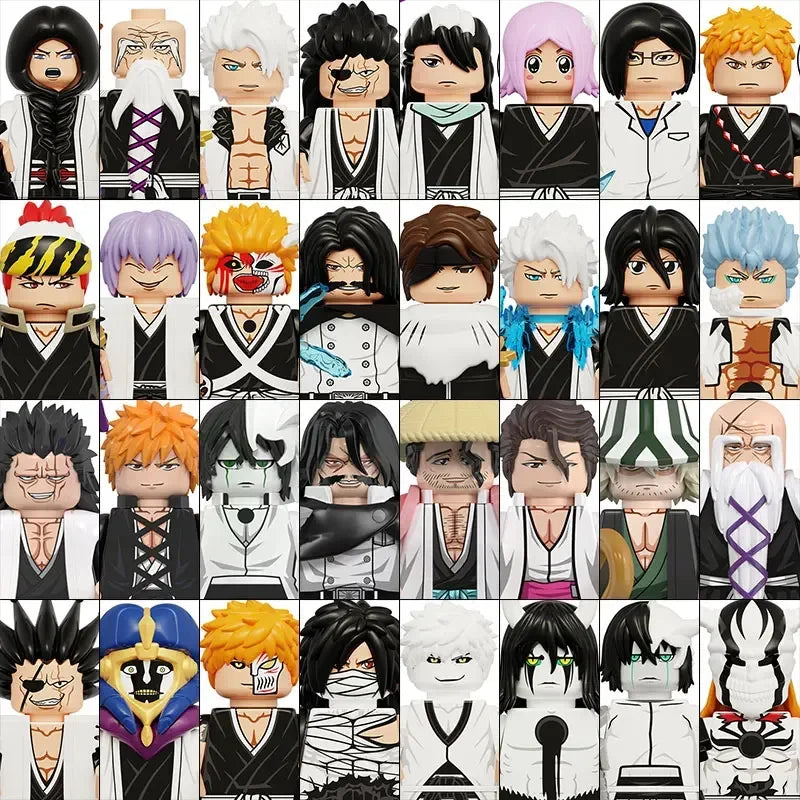 Jujutsu Kaisen Bleach Building Blocks Itadori Yuji Gojo Satoru Ryomen Sukuna Mini Action Figure Accessories Christmas Gifts
