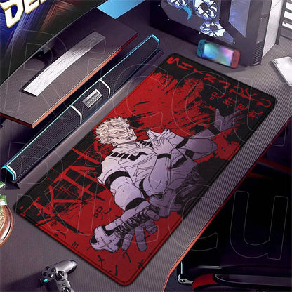HD XXL Ryomen Sukuna 400x900mm Black Anime Jujutsu Kaisen Mouse Pad Gojo Satoru MousePad Computer Gaming PC Accessories Desk Mat