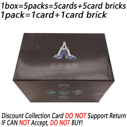 Jujutsu Kaisen Hobby Creative Collection Cards Fantasy Anime Highly Popular Characters Peripheral Card Bricks Kids Trendy Gifts