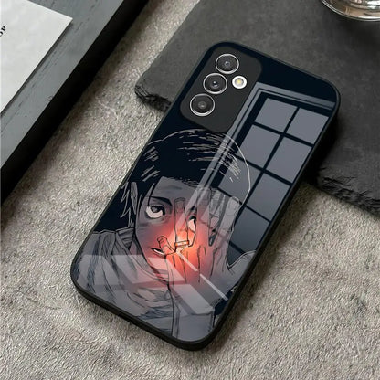 Coque de téléphone Jujutsu Kaisen en verre pour S24 Ultra, Samsung S23 Fe, S22, S20, S21 Plus, Galaxy A54, A34, A24, A53, Note 20, Yuta Okkotsu
