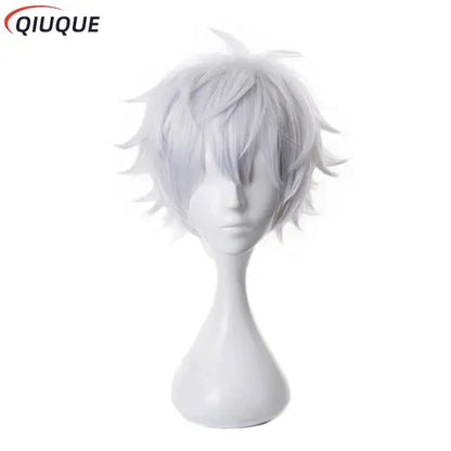 Gojo Satoru Cosplay Costume 110-3XL Black / Blue Eye Patch Wigs Glasses Anime Halloween Party Men Kids Uniforms - Jujutsu Kaisen Merch - Free Shipping Buy Now