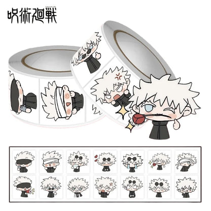 500 Jujutsu Kaisen Expression Stickers Gojo Satoru Exquisite Cute Multi-Position Anime Character for Mobile Phone Decoration