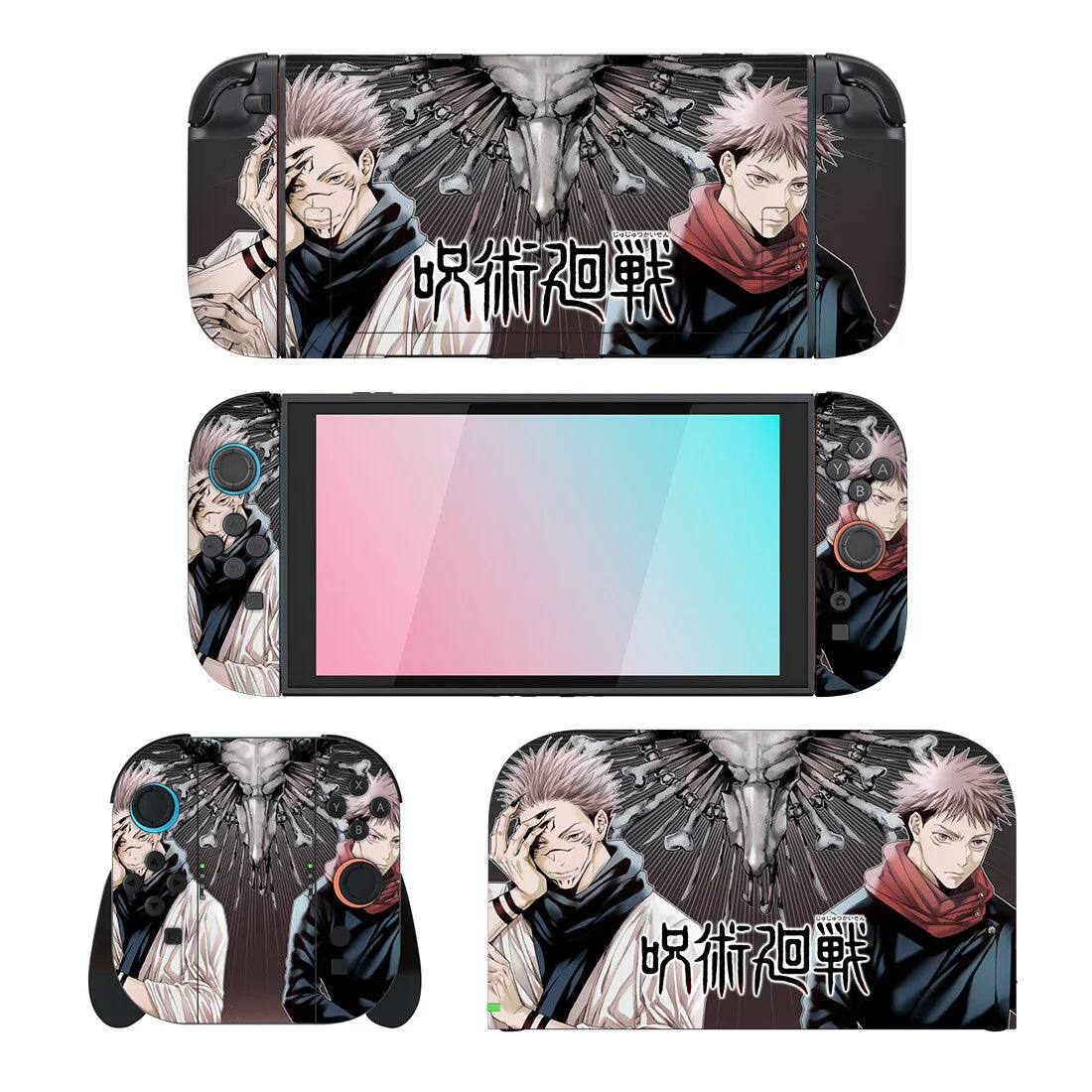 Jujutsu Kaisen Gojo Protector Sticker Skin for Nintendo Switch 2 NS Console Dock Charger Stand Holder Joy-con Controller Vinyl