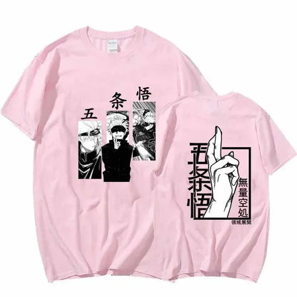 2025 Anime Satoru Gojo Jujutsu Kaisen T-shirt Fashion summer loose men's printed T-shirt Short sleeve sports casual T-shirt top - Jujutsu Kaisen Merch - Free Shipping Buy Now