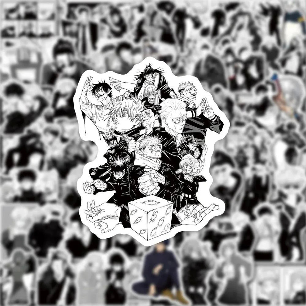 Lot de 10/30/50/100 autocollants graffiti Jujutsu Kaisen, dessin animé Satoru Gojo, étanches, pour enfants, DIY, cool, jouets, cadeaux