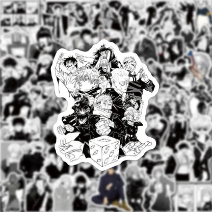 Lot de 10/30/50/100 autocollants graffiti Jujutsu Kaisen, dessin animé Satoru Gojo, étanches, pour enfants, DIY, cool, jouets, cadeaux