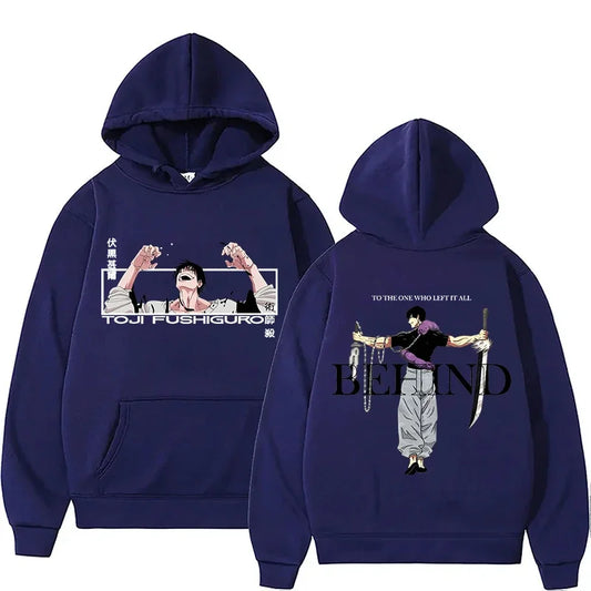 Jujutsu Kaisen-Anime Hoodies for Men and Women Fushiguro Toji Sleeve Hooded Jersey Gothic Hoodies Hip Hop Style Casual Clothing - Jujutsu Kaisen Merch - Free Shipping Buy Now
