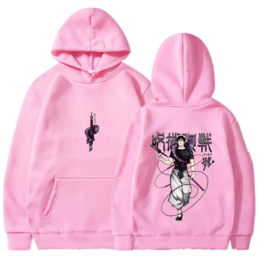 Jujutsu Kaisen Anime Hoodies Women Fushiguro Toji Print Hooded Sweatshirts Hip Hop Streetwear Gothic Pullover Men's Clothing - Jujutsu Kaisen Merch - Free Shipping Buy Now