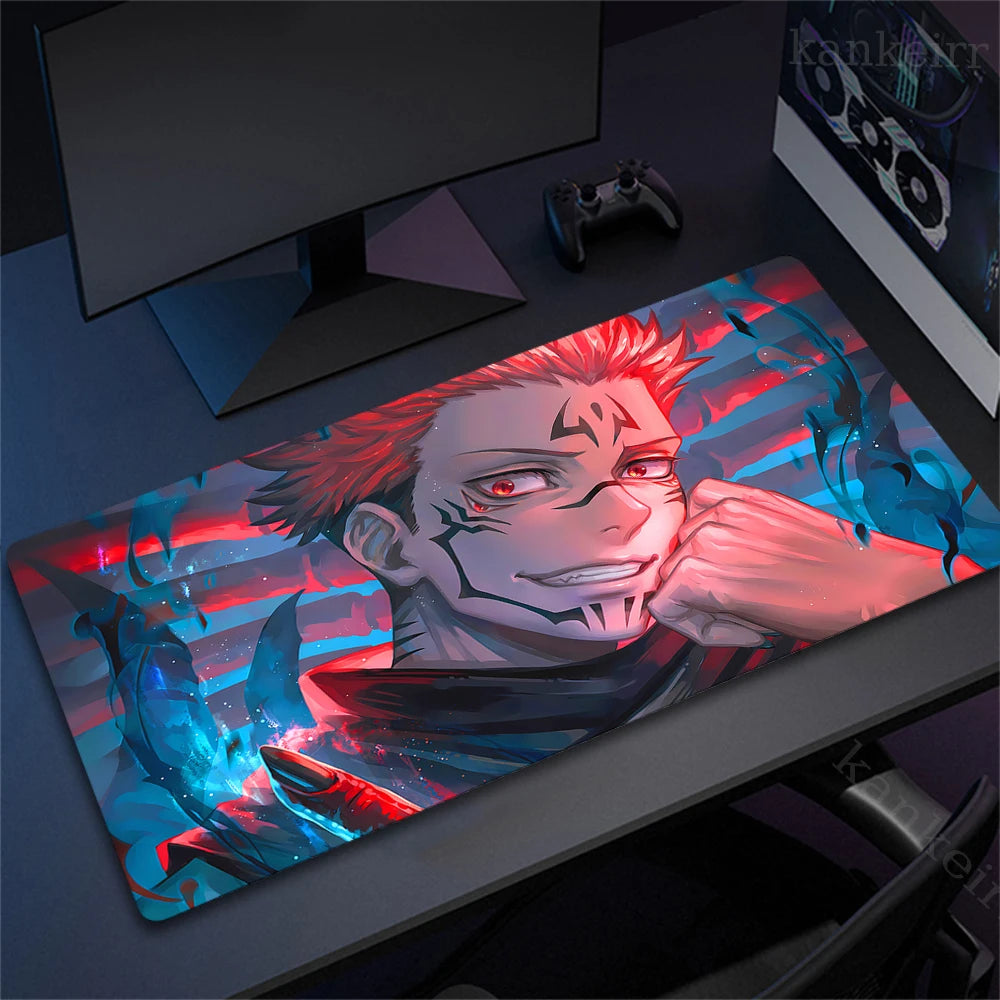 Jujutsu Kaisen Mouse Pad Anime Carpet PC Gamer Computer Black White Keyboard Gaming Accessories Desk Mat Gojo Satoru XL Mousepad