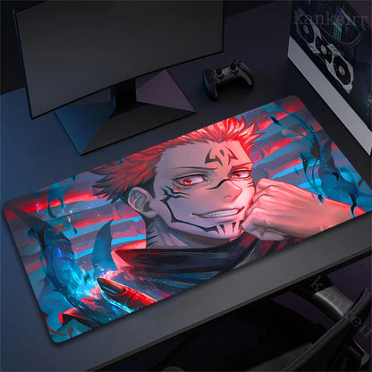 Jujutsu Kaisen Mouse Pad Anime Carpet PC Gamer Computer Black White Keyboard Gaming Accessories Desk Mat Gojo Satoru XL Mousepad