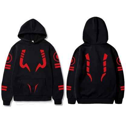 Anime Jujutsu Kaisen Ryomen Sukuna Printed Hooded Men Women Hoodies Plus Size Pullover Harajuku Autumn Winter Warm Sweatshirt - Jujutsu Kaisen Merch - Free Shipping Buy Now