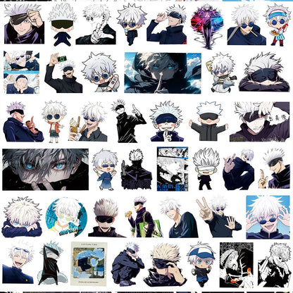 10/30/75pcs Cool Anime Jujutsu Kaisen Stickers Satoru Gojo Decals Skateboard Laptop Motorcycle Waterproof Classics Toys Sticker