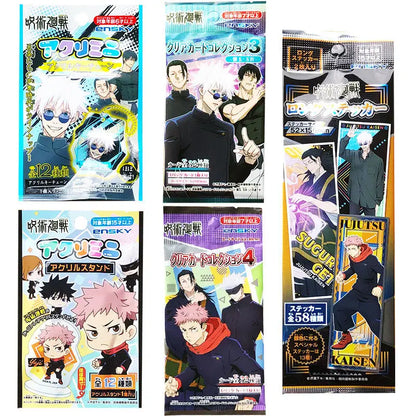in-stock Original Ju jutsu Kaisen Anime Merchandise Pvc Transparent Collector Card  Blind Bag Vol 4 Collectible Trading Cards
