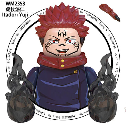 WM6202 Jujutsu Kaisen Building Blocks Itadori Yuji Gojo Satoru Ryomen Mini Action Figure Accessories Christmas Gift for Kids - Jujutsu Kaisen Merch - Free Shipping Buy Now
