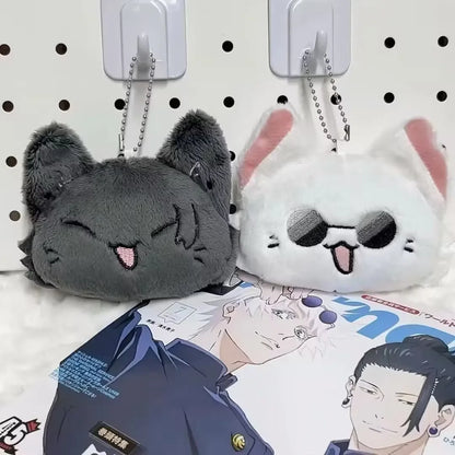 Porte-clés Anime Geto Suguru et Satoru Gojo Peluche Cosplay Poupée Pendentif Porte-clés Couple Accessoires Porte-clés Fans Cadeau