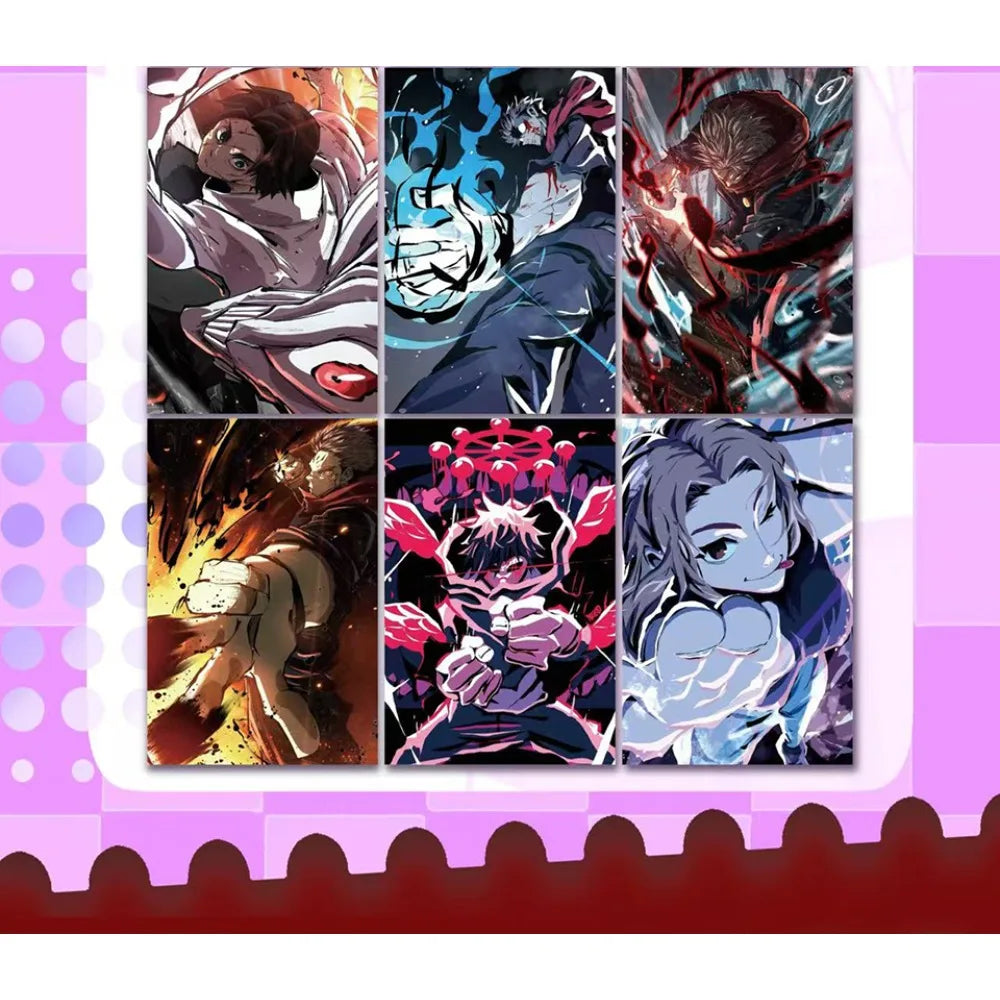 Jujutsu Kaisen Hobby Creative Collection Cards Fantasy Anime Highly Popular Characters Peripheral Card Bricks Kids Trendy Gifts